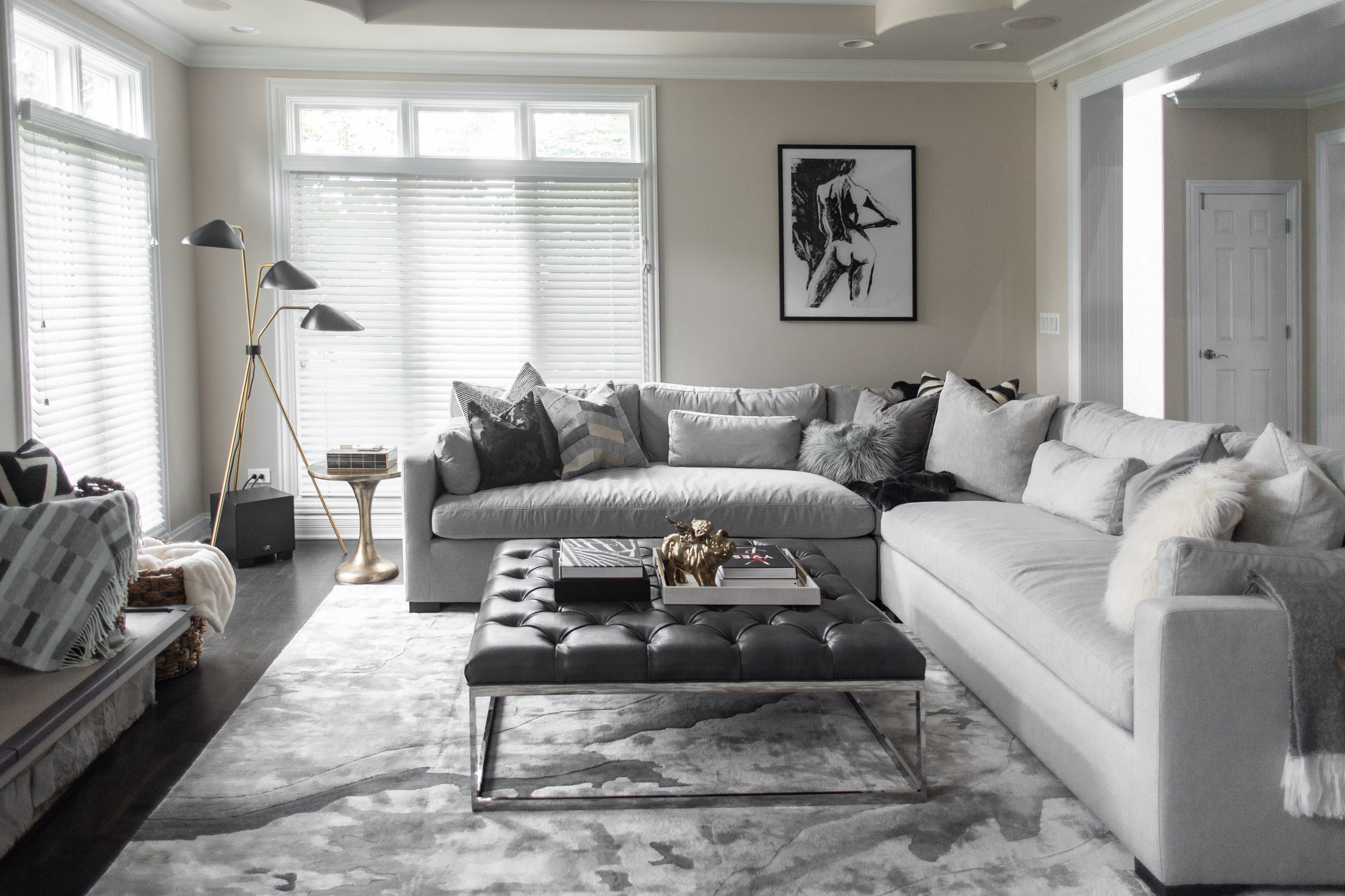 MMDH: Before &amp; After Chic Living Room