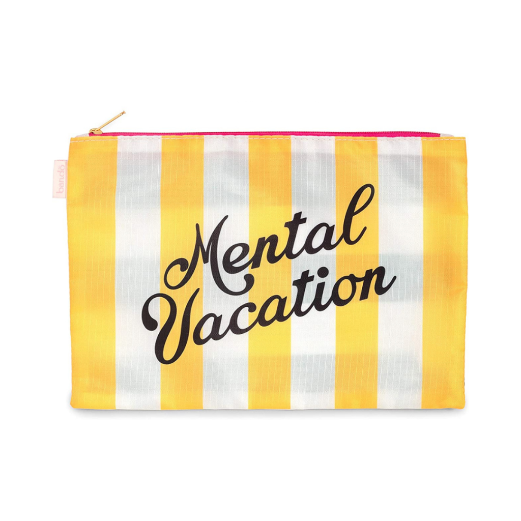 Metal vacation toiletry bag