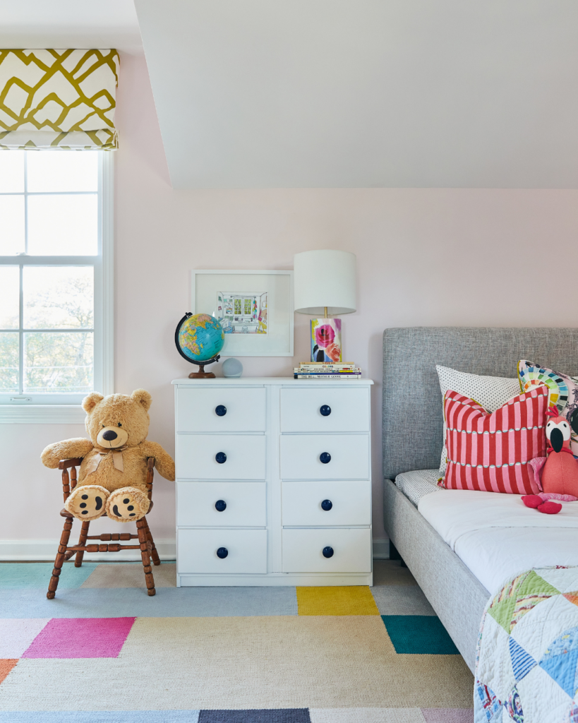 Dreamy Little Girl’s Bedroom with Best Pink Paint Color and Playful Design